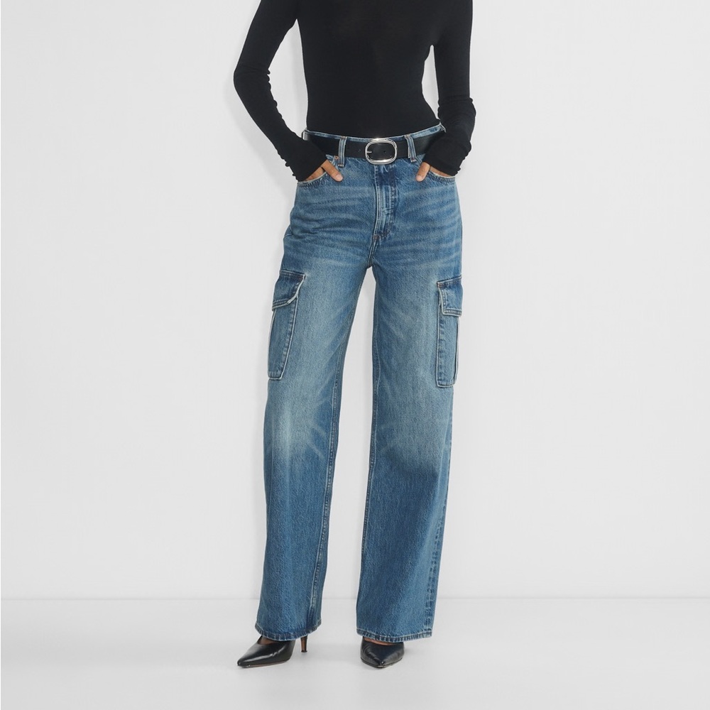 Denim Forum the Farrah Hi-Rise Cargo jeans